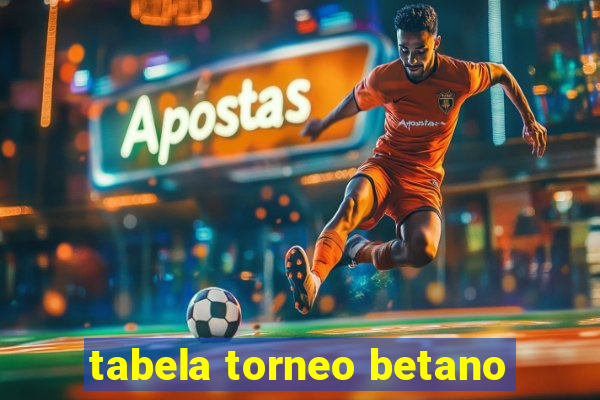 tabela torneo betano